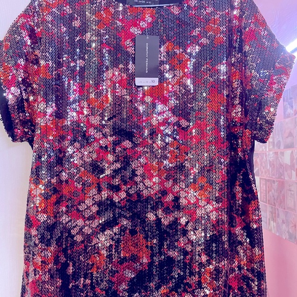 Embellished Sequin round neck party top by Dorothy Perkins brand new with tag - Picture 6 of 10